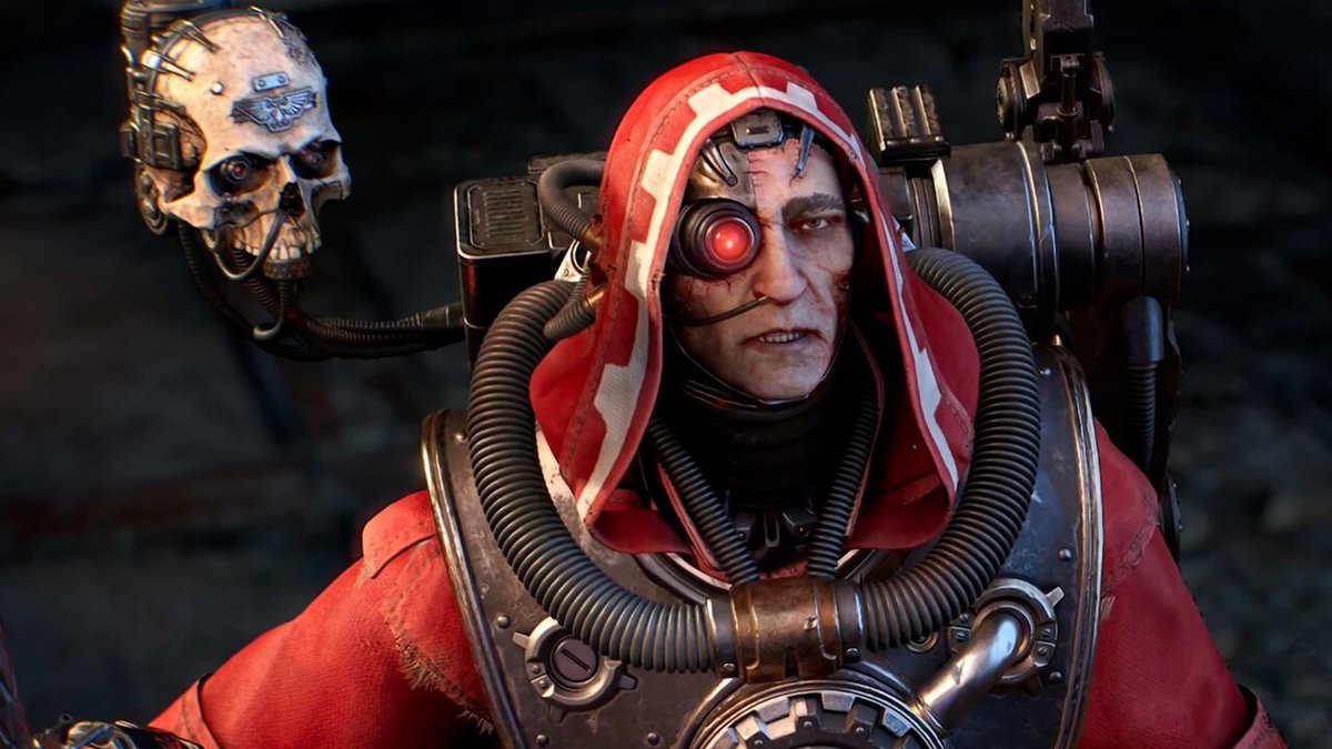 pushsquare's tweet photo. Saber Angers the Omnissiah, Unannounced Space Marine 2 Research Centre Surfaces. https://t.co/iP9sb2KFxK https://t.co/ruT7Kbti4B