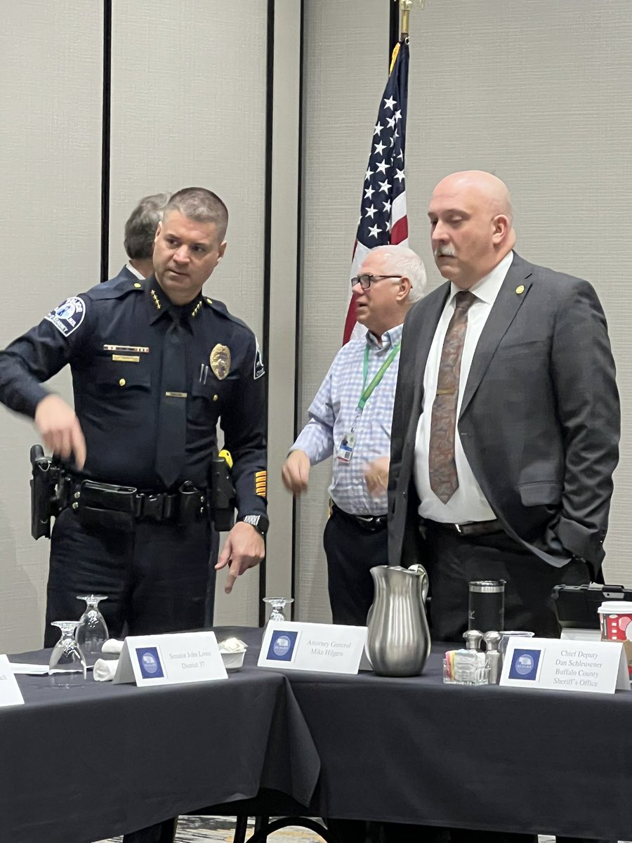 We were honored to host the annual South Central Area Law Enforcement Services (SCALES) legislative luncheon today in Kearney.

SCALES Law Enforcement Leaders gathered with our regional State
Senators and the Attorney General for thoughtful, intentional discussion on legislative