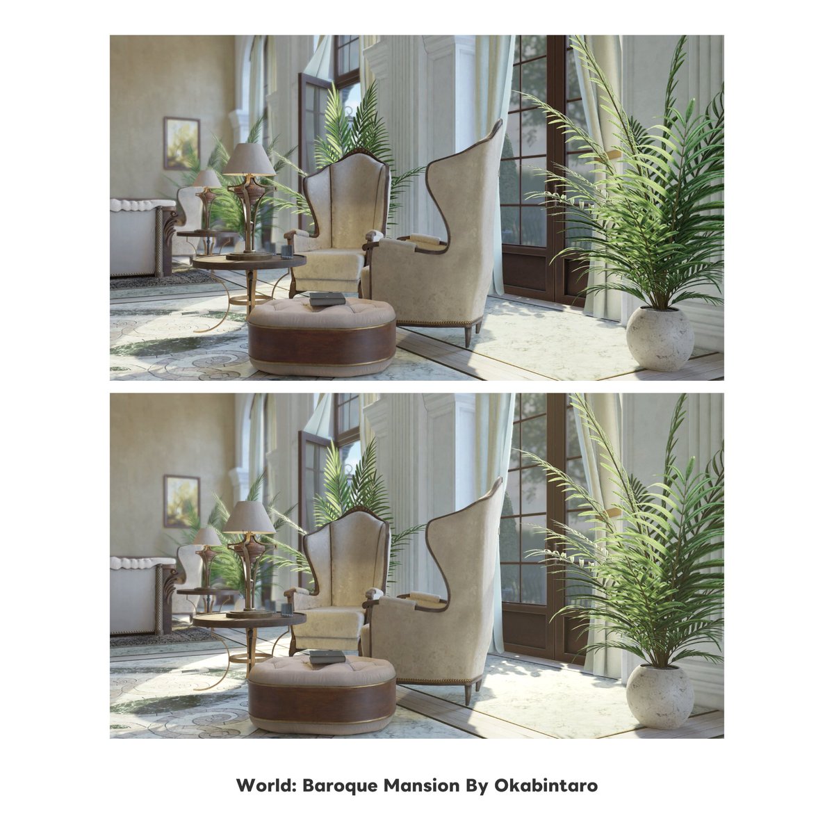 【今制作中のアバターギミックをちょっと紹介！】

ワールドのライティングを強化するエフェクトを搭載し、より立体感ある写真を撮ることができるような撮影向けアバターギミックです

画像はこのギミックあり/なしの比較です

年内の公開を目指して進めています！お楽しみに！