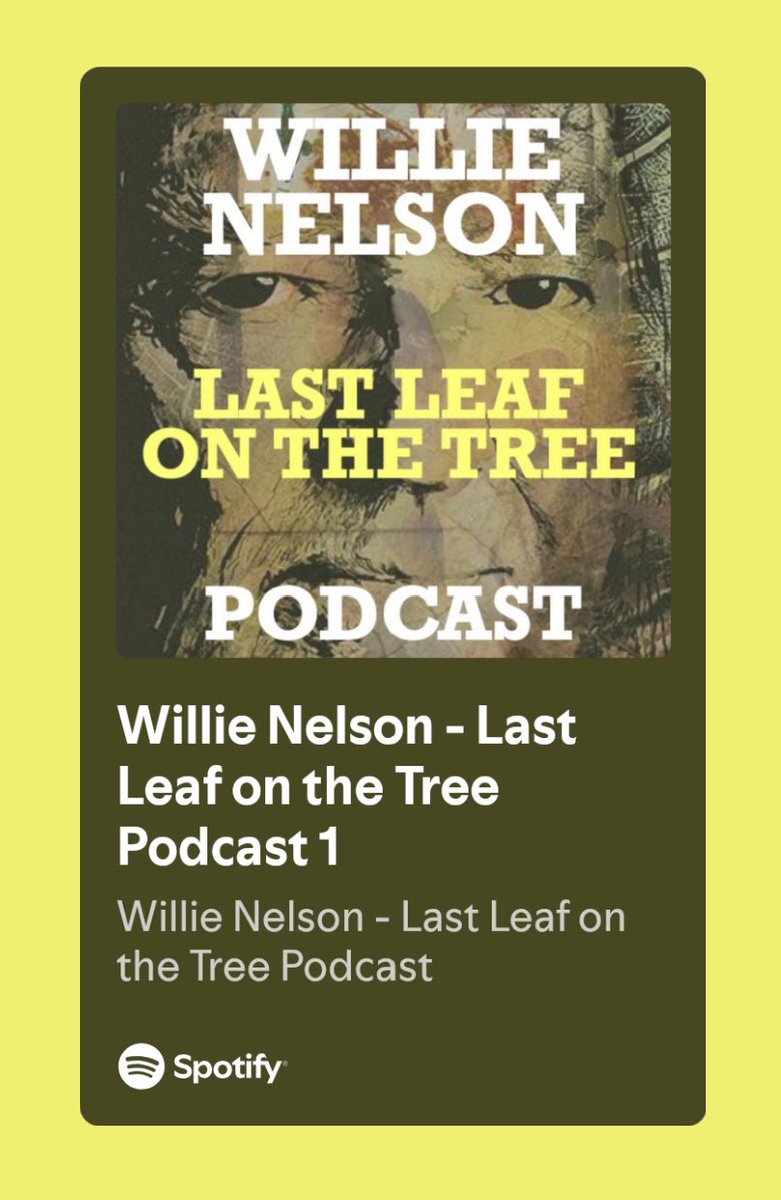 andycahn's tweet image. Do you realize there is a new @WillieNelson podcast hosted by @TaliaSchlanger?

First episode has @officialKeef and @theflaminglips reactions to Willie’s new versions of their songs produced by Micah Nelson for the new album “Last Leaf on the Tree.”