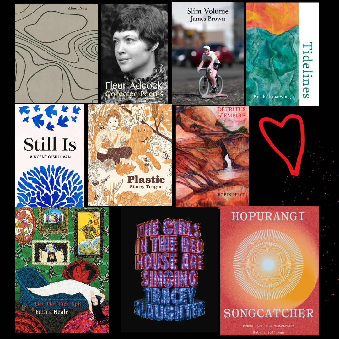 TheNZPS's tweet photo. Looking for some holiday season gifts? Here are the ten best poetry books for 2024, selected by poet Nick Ascroft.

Help support poetry in Aotearoa by buying one or two or three or . . . 

https://t.co/fqAkRGAUYM

#poetrycollections #bestpoetry #poetrylovers #poetrycommunity https://t.co/jLdj8x91YH