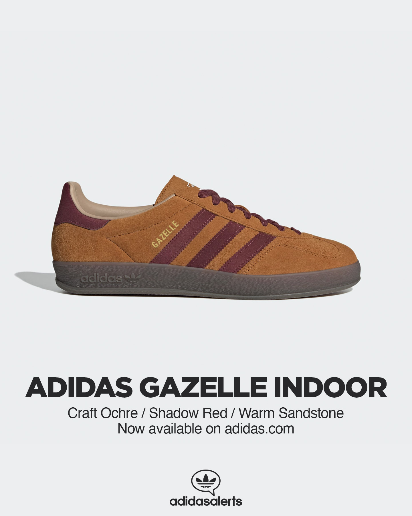 adidas alerts on X Now available on adidas US. adidas Gazelle Indoor Craft Ochre. https t n14aYrqTrV ad https t G0sTc0Mv6H X