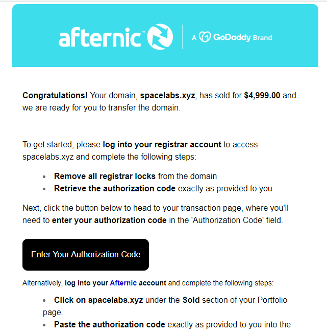 fivedotbest's tweet photo. SOLD
spacelabs. xyz in usd4999 @afternic
thanks for AF and congrats to buyer
#Domains #DomainForSale https://t.co/Uua0mFJFhj