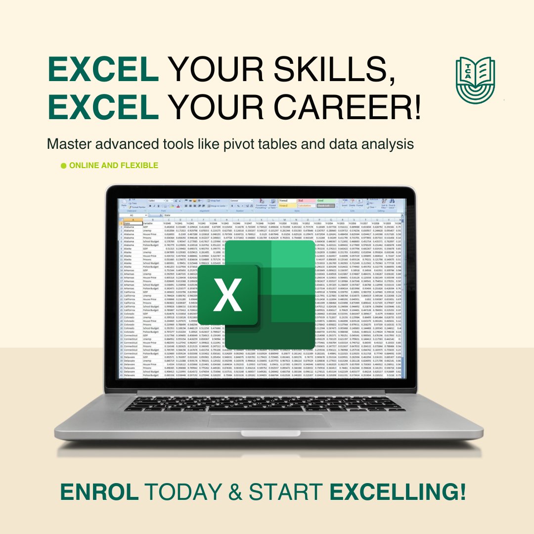TheCareerAcadmy's tweet image. 💡 Master Microsoft Excel Online!  Unlock powerful Excel features like pivot tables, macros, and data visualisation with our flexible courses. Learn at your own pace and get certified. 📈 Boost your CV with in-demand skills 🔗linktr.ee/TheCareerAcade…   #ExcelCourses #LearnOnline