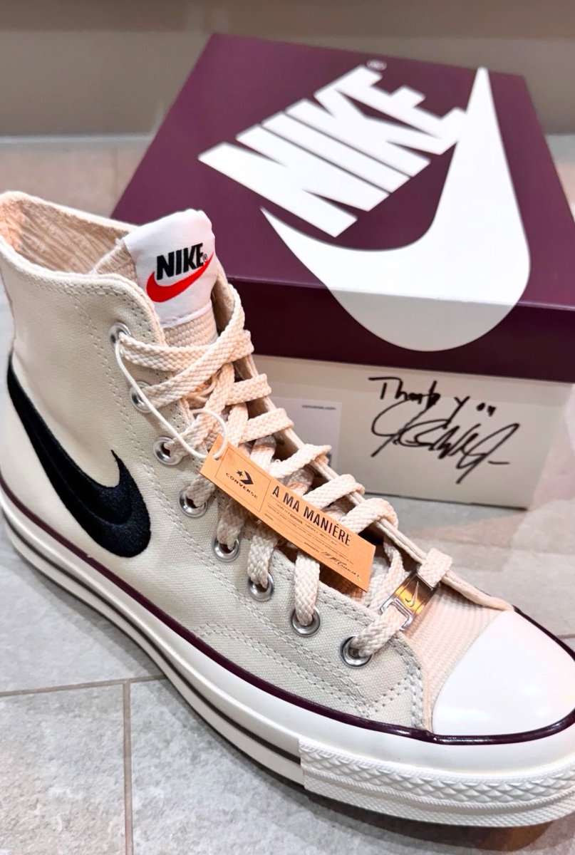 KicksFinder's tweet image. FIRST LOOK: A Ma Maniere x Converse Chuck Taylor “W.Y.W.S.” 😴🍷