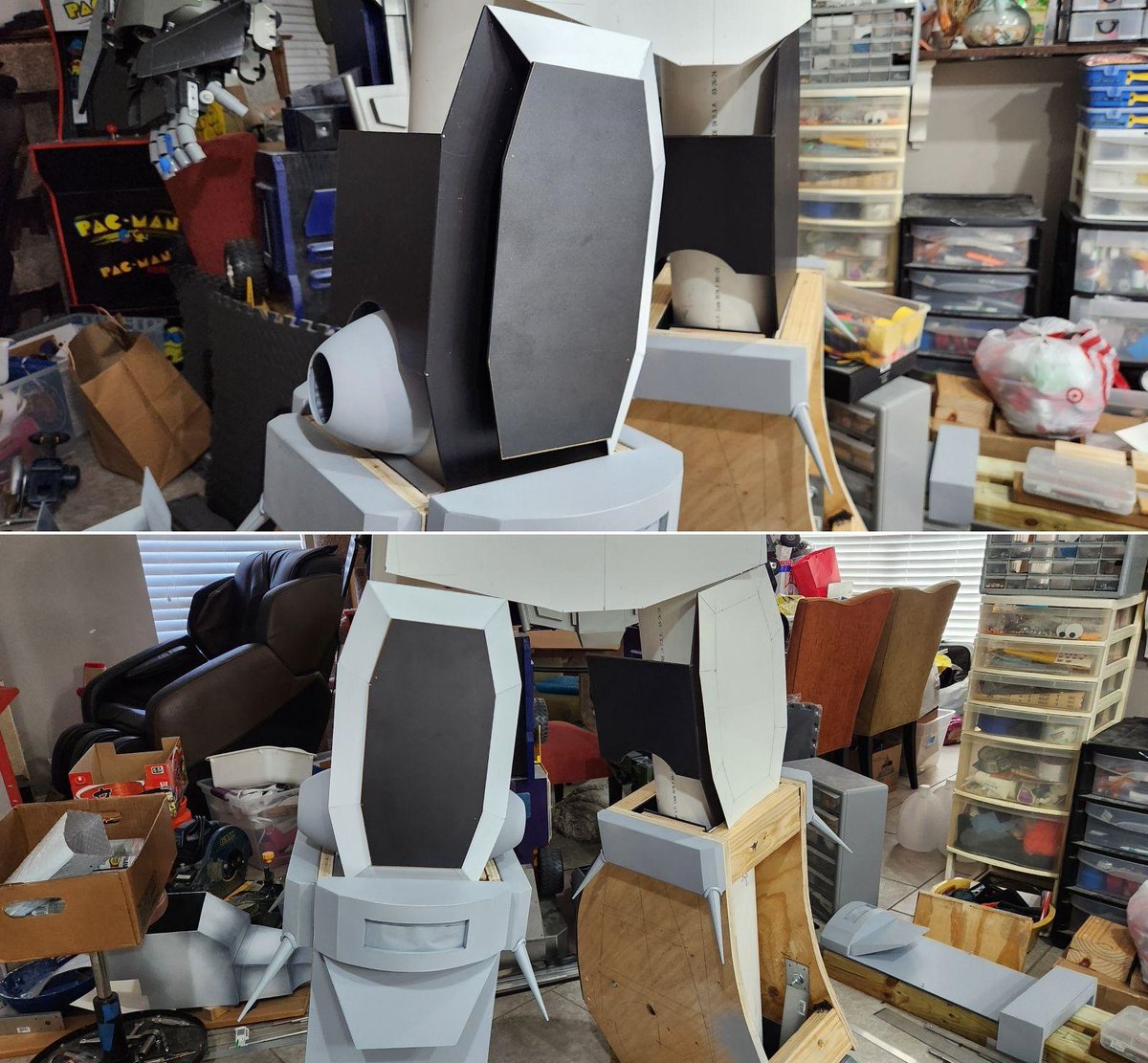 KingbotCustoms's tweet image. 8ft Unicron update: Upper-leg panels taking shape! Hope to be done with the legs & hips by the end of the month, and be halfway-through the Unicron-build.
๐ช๐