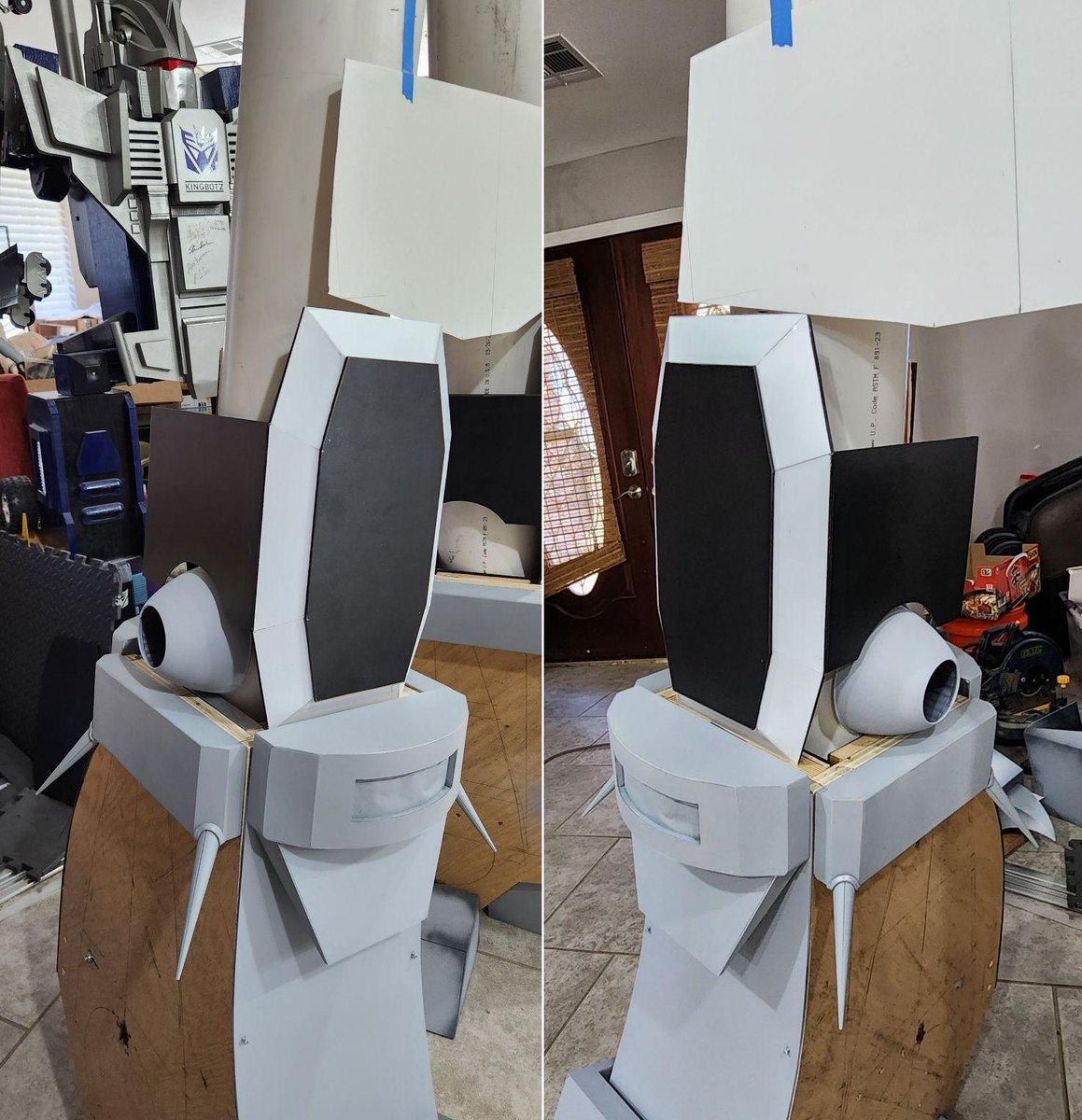 KingbotCustoms's tweet image. 8ft Unicron update: Upper-leg panels taking shape! Hope to be done with the legs & hips by the end of the month, and be halfway-through the Unicron-build.
๐ช๐