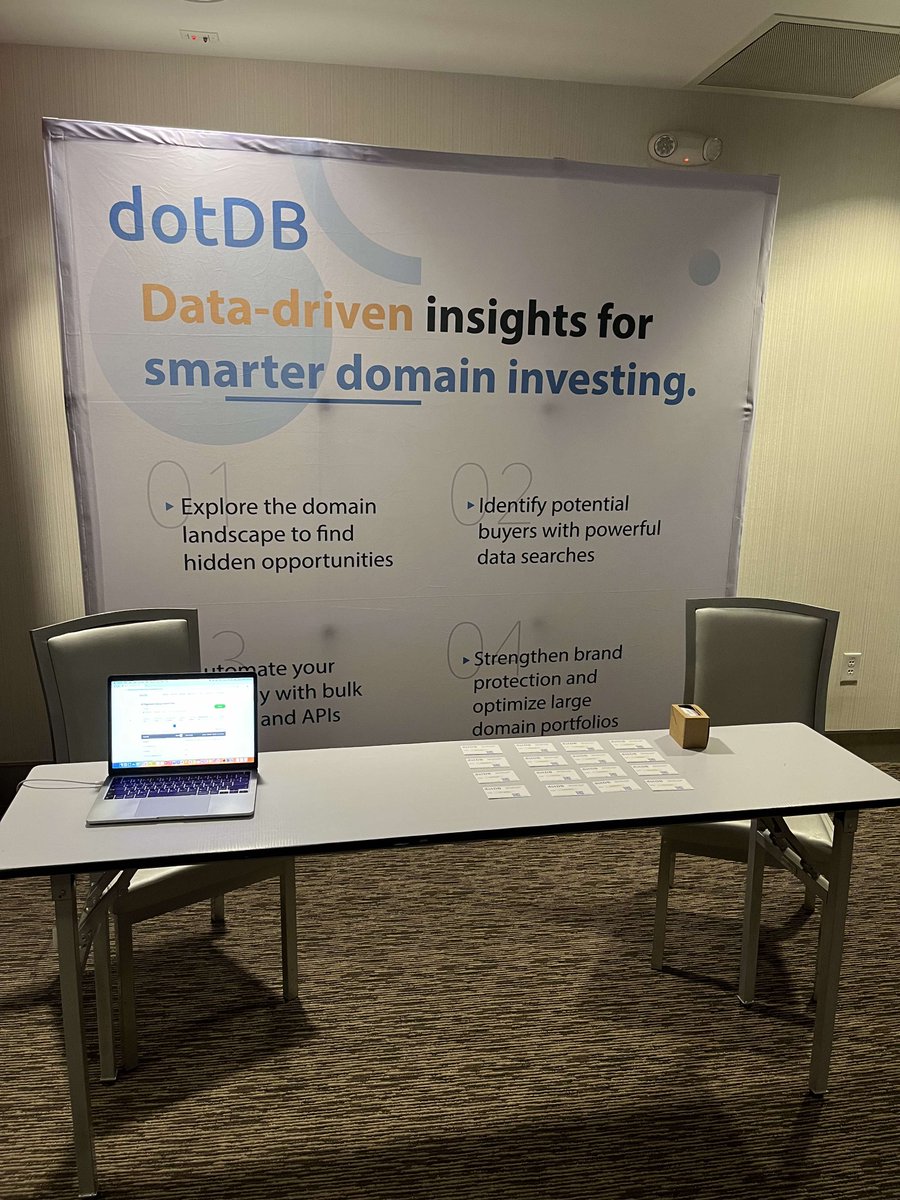 We participated in this year's <a href="/theDomainerEXPO/">domainerexpo</a> and received great feedback and support. It was also our first time engaging with actual users of dotDB in person, and we gained many valuable insights. These will serve as motivation for us to continue evolving our product. Where