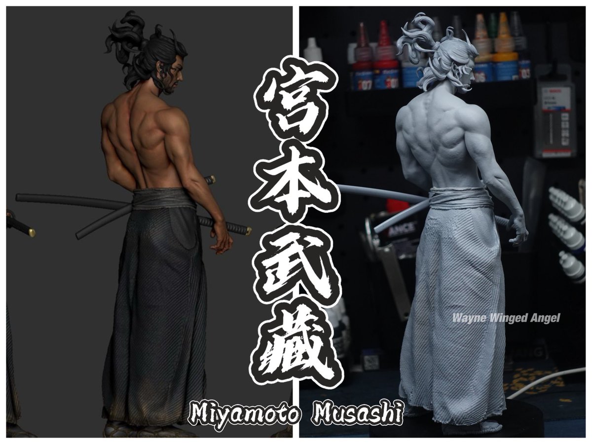 WWA_wayne's tweet photo. 宫本武藏 Miyamoto Musashi (Vegabond inspired) 3D Print! 

Hope I can paint him nicely and do him justice 🥹😅 Again this is sculpted by ultra talented bro Trần Hùng Anh !🔥

#宫本武藏 #musashimiyamoto #3Dprint #repaint #realistic #painting #3Dprinter #3Dprinting https://t.co/D8dAlz9iCg