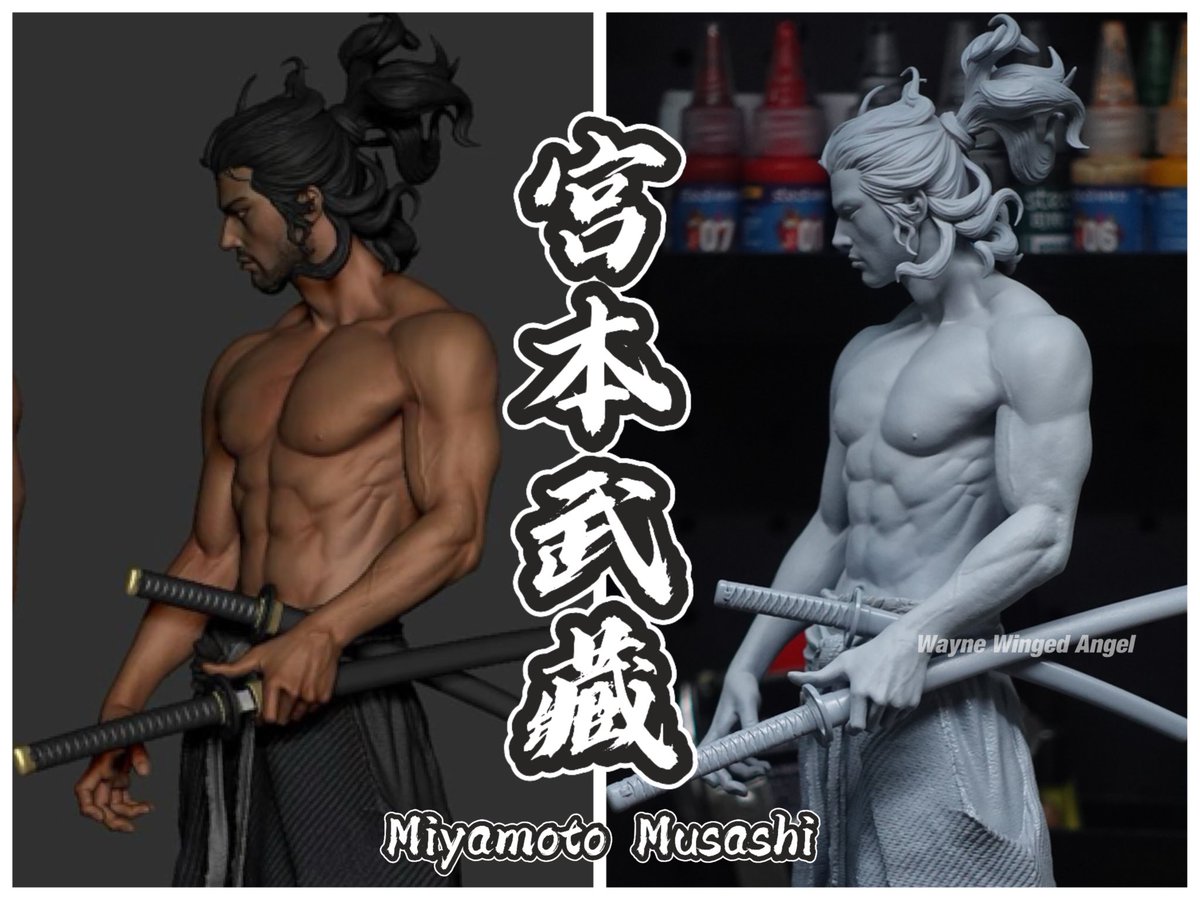WWA_wayne's tweet photo. 宫本武藏 Miyamoto Musashi (Vegabond inspired) 3D Print! 

Hope I can paint him nicely and do him justice 🥹😅 Again this is sculpted by ultra talented bro Trần Hùng Anh !🔥

#宫本武藏 #musashimiyamoto #3Dprint #repaint #realistic #painting #3Dprinter #3Dprinting https://t.co/D8dAlz9iCg