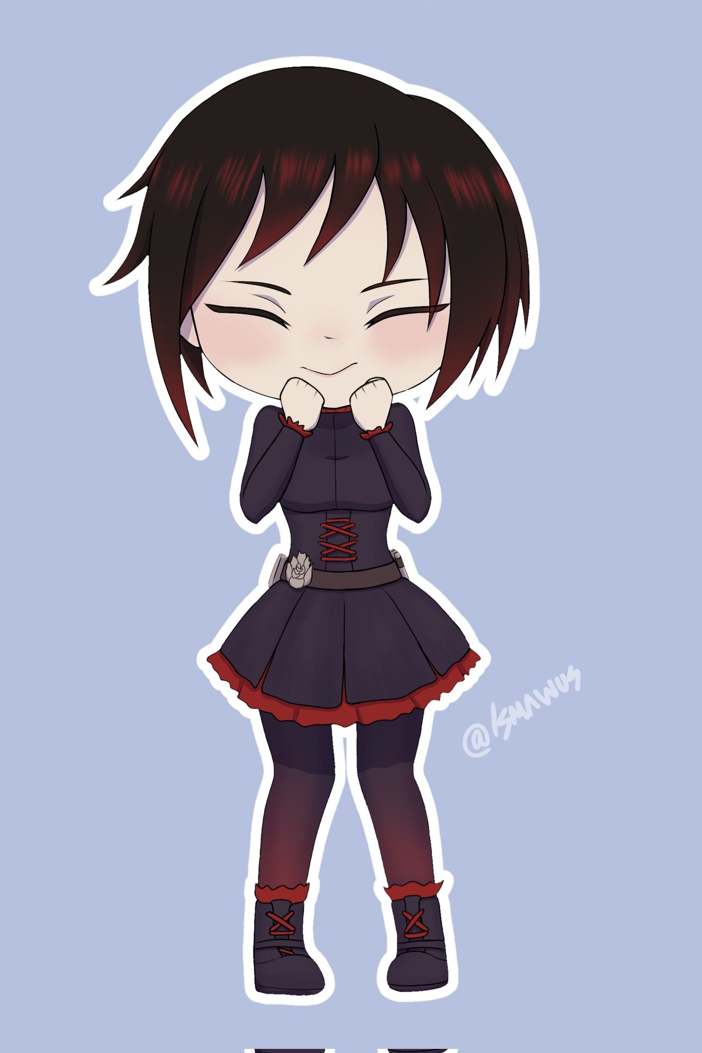Ruby Rose Rwby Chibi