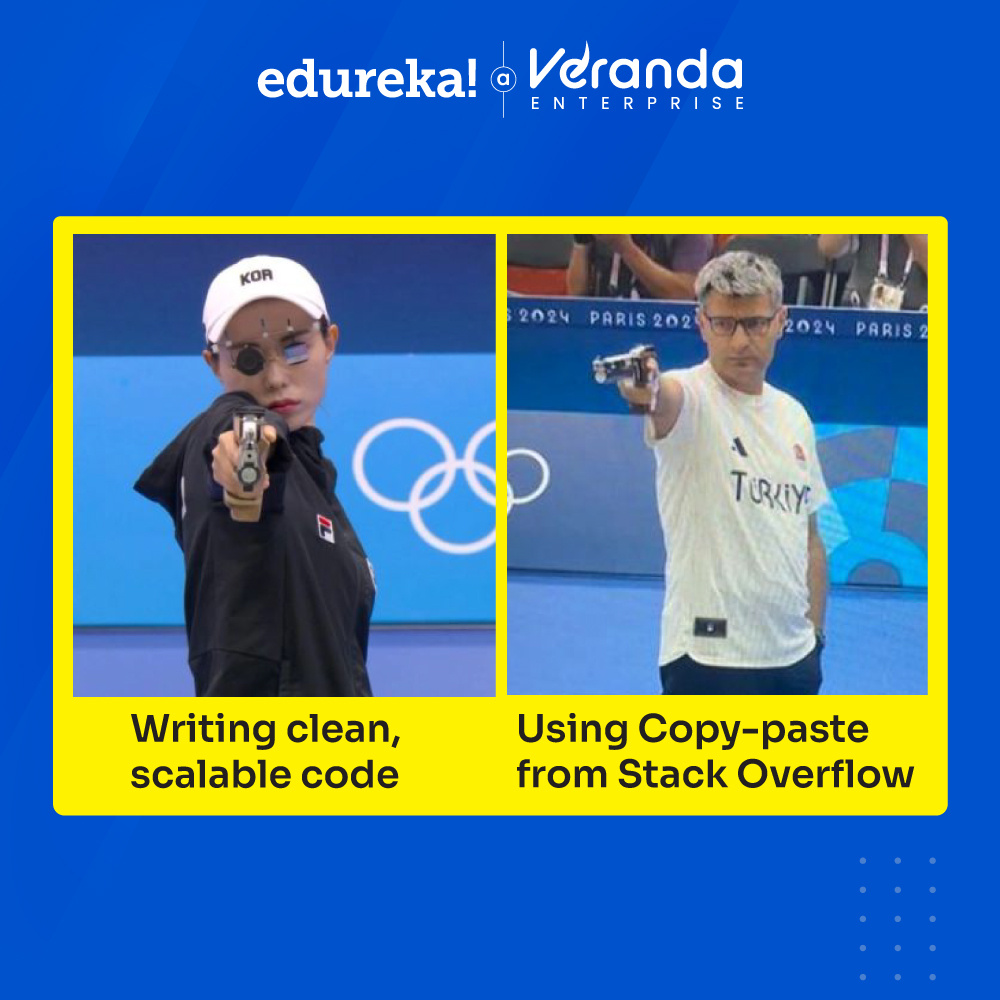 edurekaIN's tweet image. Coding battles, summed up!
Which side are you aiming for today? 😎
#DeveloperStruggles #CodeWars #CleanCodeOrHacks #ProgrammingHumor
:
:
#Edureka #Learnwithedureka #edtech #techmeme #thursdaytechmeme #memes #techtrends #technology #onlinelearning #onlinecertification #upskilling