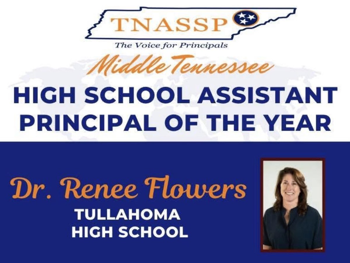 Dr. Greg English (@drgregenglish) on Twitter photo Congrats to our very own Dr. Renee Flowers <a href="/Flowers15Renee/">Renee Flowers, Ph.D.</a> for being named <a href="/TNASSP/">Tennessee Assoc. of Secondary School Principals</a> High School Assistant Principal of the Year!!! Congrats to our very own Dr. Renee Flowers <a href="/Flowers15Renee/">Renee Flowers, Ph.D.</a> for being named <a href="/TNASSP/">Tennessee Assoc. of Secondary School Principals</a> High School Assistant Principal of the Year!!!