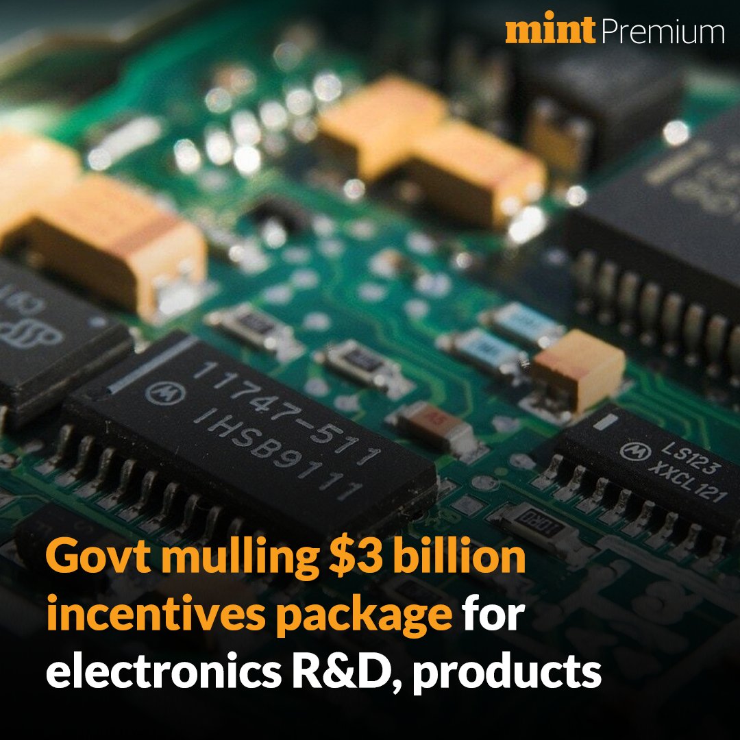 Mint (@livemint) on Twitter photo The Centre is working on a $3 billion package for the #electronicsindustry to encourage private sector research and development (R&D) and create leading brands, two people aware of the development said.
<a href="/distantvicinity/">Shouvik Das</a> ✍️ read.ht/SeKv
đź“° Trust our hard work? The Centre is working on a $3 billion package for the #electronicsindustry to encourage private sector research and development (R&D) and create leading brands, two people aware of the development said.
<a href="/distantvicinity/">Shouvik Das</a> ✍️ read.ht/SeKv
đź“° Trust our hard work?