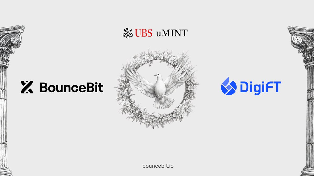 bouncebit's tweet image. TradFi meets CeDeFi—BounceBit partners with @DigiFTTech, Singapore&apos;s regulated RWA exchange.

Access to institutional-grade RWAs powered by DigiFT, including UBS&apos;s uMINT fund, enabled with CeDeFi. Native minting meets institutional trust.