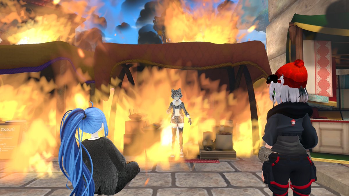 GlueIsRequired's tweet image. Day 5 of Vket 2024 Winter 💸🐲
SKY PARK ✅
Isekai Marché: Frontline Stand ✅
There was a dragon!
#Vket #Vket2024Winter #VRChat