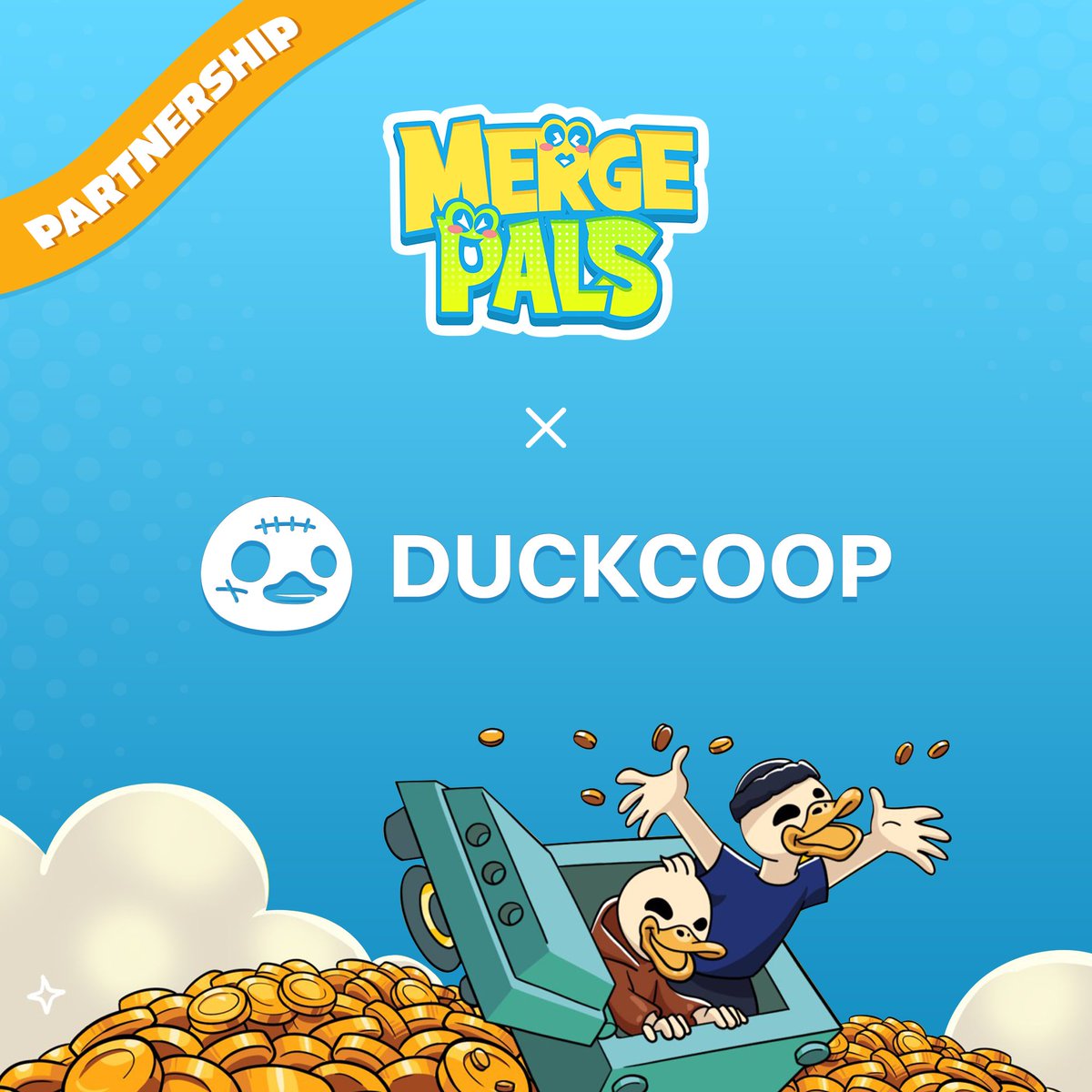 🦊 Merge Pals x <a href="/Ducks_realcoop/">DUCKS</a>! 🦆

Get ready to quack up <a href="/telegram/">Telegram Messenger</a> with the best ducking social fun!

$DUCKS Airdrop alert!
Join the DUCKS App, check in to Onchain Summer, and complete missions to snag your $DUCKS.

Head to 'Partner Tasks' under 'EARN' in <a href="/MergePals/">Merge Pals</a>. Complete