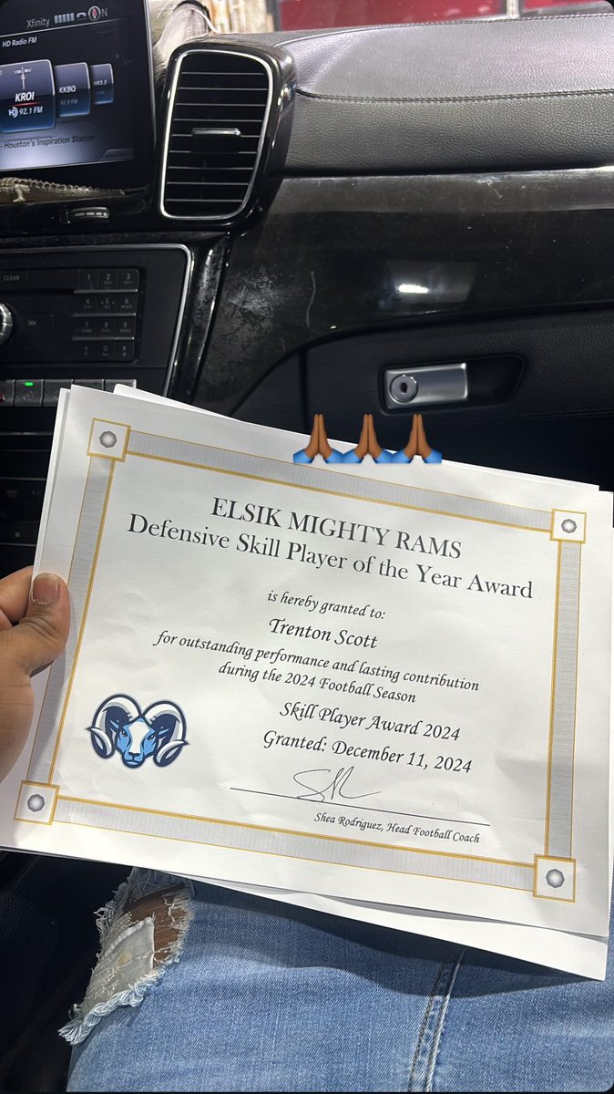 wakemup3 (@wakemup_2) on Twitter photo AGTG 🙏🏾 first team all district CORNERBACK and Defensive skill player of the year ⭐️⭐️⭐️⭐️⭐️ <a href="/ElsikFootball/">Elsik Football</a> <a href="/__CoachRod/">Coach Rod, M.Ed.</a> AGTG 🙏🏾 first team all district CORNERBACK and Defensive skill player of the year ⭐️⭐️⭐️⭐️⭐️ <a href="/ElsikFootball/">Elsik Football</a> <a href="/__CoachRod/">Coach Rod, M.Ed.</a>