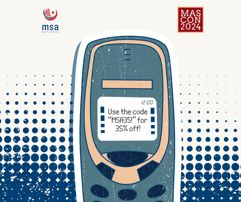 MSA National (@msanational) on Twitter photo 15 DAYS LEFT UNTIL <a href="/MAS_ICNA_CONV/">MAS-ICNA Convention</a> ‼️
Be sure to get your tickets by using the code "MSA35!” for 35% off! 🎟️
#MSA #muslimstudentassociation #MSAnational #mascon #MASCON2024 #MASICNA 15 DAYS LEFT UNTIL <a href="/MAS_ICNA_CONV/">MAS-ICNA Convention</a> ‼️
Be sure to get your tickets by using the code "MSA35!” for 35% off! 🎟️
#MSA #muslimstudentassociation #MSAnational #mascon #MASCON2024 #MASICNA