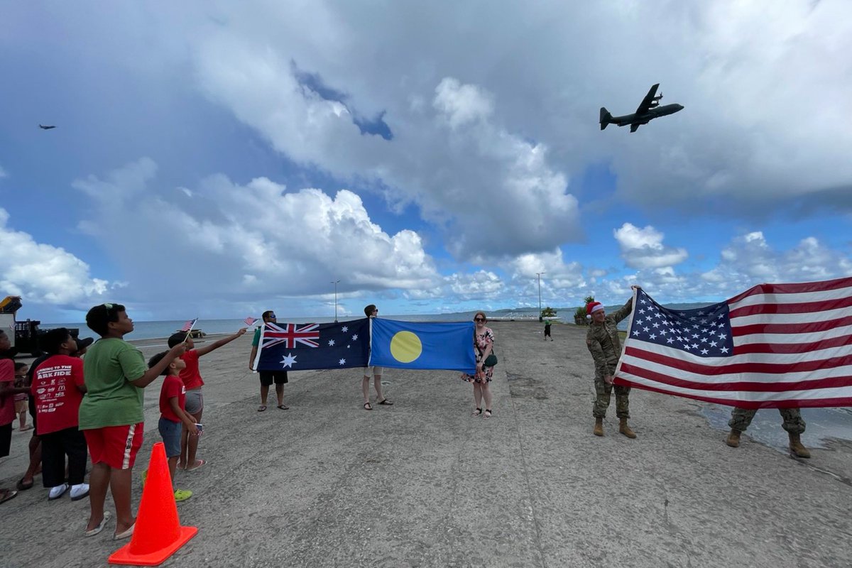 Royal Australian Air Force (@ausairforce) on Twitter photo Spreading joy across the West Pacific! ๐๐ชโ๏ธ An #AusAirForce C-130J Hercules crew is on a mission to deliver smiles with donated toys, books, and essential supplies for Operation Christmas Drop 24.๐ช๐บ๐ธ๐ฏ๐ต๐ฐ๐ท๐ฆ๐บ
<a href="/INDOPACOM/">U.S. Indo-Pacific Command</a> <a href="/PACAF/">PACAF</a> <a href="/AirMobilityCmd/">Air Mobility Command</a> <a href="/JASDF_PAO_ENG/">Japan Air Self-Defense Force</a> <a href="/ROK_MND/">๊ตญ๋ฐฉ๋ถ</a> Spreading joy across the West Pacific! ๐๐ชโ๏ธ An #AusAirForce C-130J Hercules crew is on a mission to deliver smiles with donated toys, books, and essential supplies for Operation Christmas Drop 24.๐ช๐บ๐ธ๐ฏ๐ต๐ฐ๐ท๐ฆ๐บ
<a href="/INDOPACOM/">U.S. Indo-Pacific Command</a> <a href="/PACAF/">PACAF</a> <a href="/AirMobilityCmd/">Air Mobility Command</a> <a href="/JASDF_PAO_ENG/">Japan Air Self-Defense Force</a> <a href="/ROK_MND/">๊ตญ๋ฐฉ๋ถ</a>