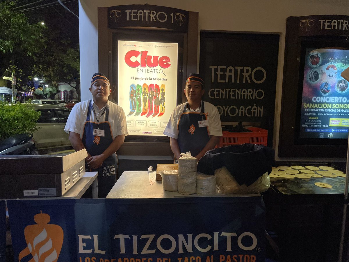 ¡Descubre el gran sabor del misterio y la diversión con <a href="/ElTizoncito1966/">El Tizoncito</a>, presente en el gran estreno de <a href="/clueobramx/">Clue Obra</a>, el juego de la sospecha ahora en teatro!

#MejorTizoncito 🌮🔍