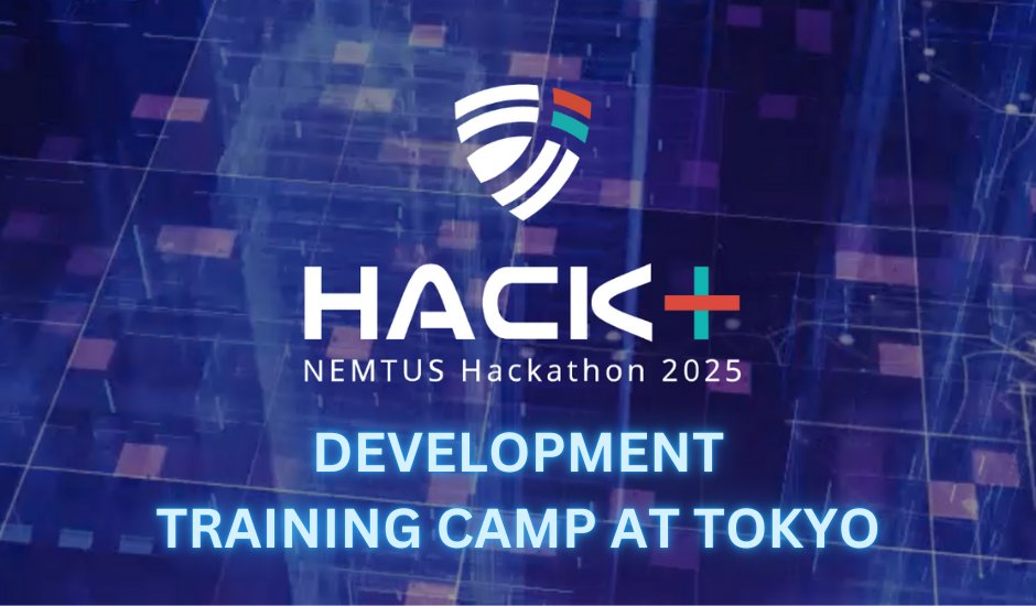NemtusOfficial's tweet image. 【🚀開発合宿(東京)NEMTUS Hackathon HACK+2025 募集開始🌟】
ハッカソン期間中の特別イベント、開発合宿(東京エリア) のイベントページが公開されました！

ハッカソン参加者にとってチームで切磋琢磨しながら成果物を作り上げる絶好の機会です✨

🔔参加条件…