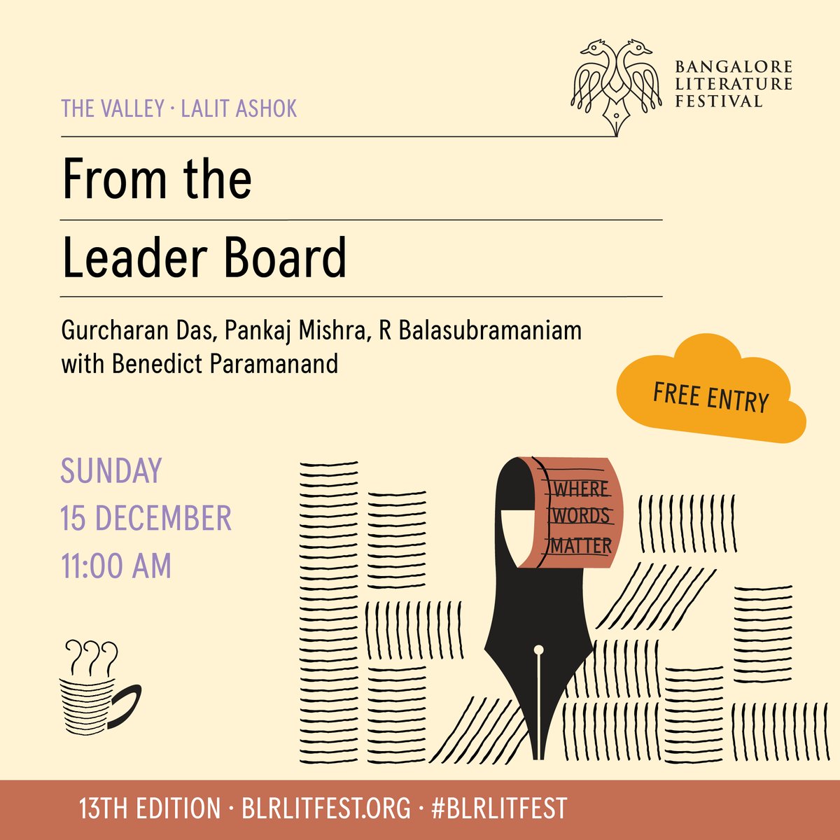 For my friends in Bangalore. Look forward to seeing you!