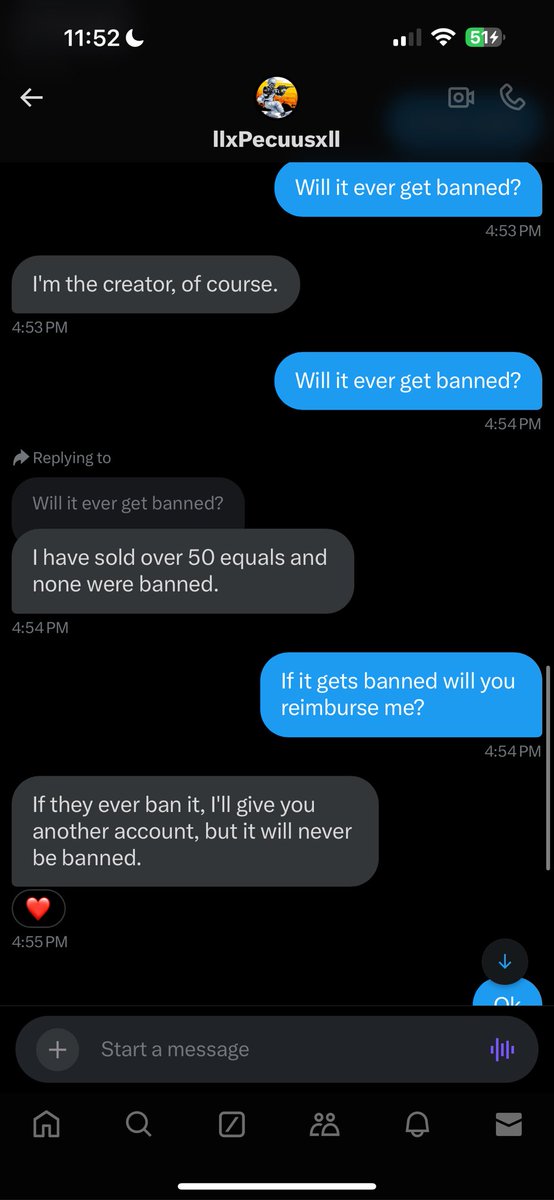 RealTSK's tweet image. Y’all watch out for scammers @llxPecuusxll I need reimbursement you sold me an account told me he will give me a new one If it gets banned it got banned then doesn’t stick to his word bad for business weirdo! Stay far away from this bozo💯🤡