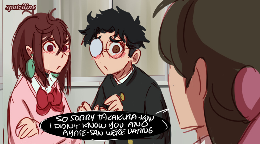 spatziline's tweet photo. It's so amusing Okarun and Momo act like they're dating already #Dandadan #momokarun https://t.co/iMl4MhYaLj