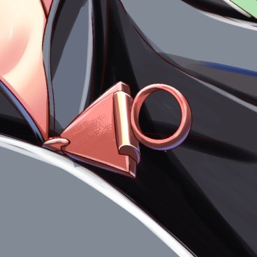 とあるコミケ用のイラストでほぼ見切れるけどなんかいい感じに描けた金属部 