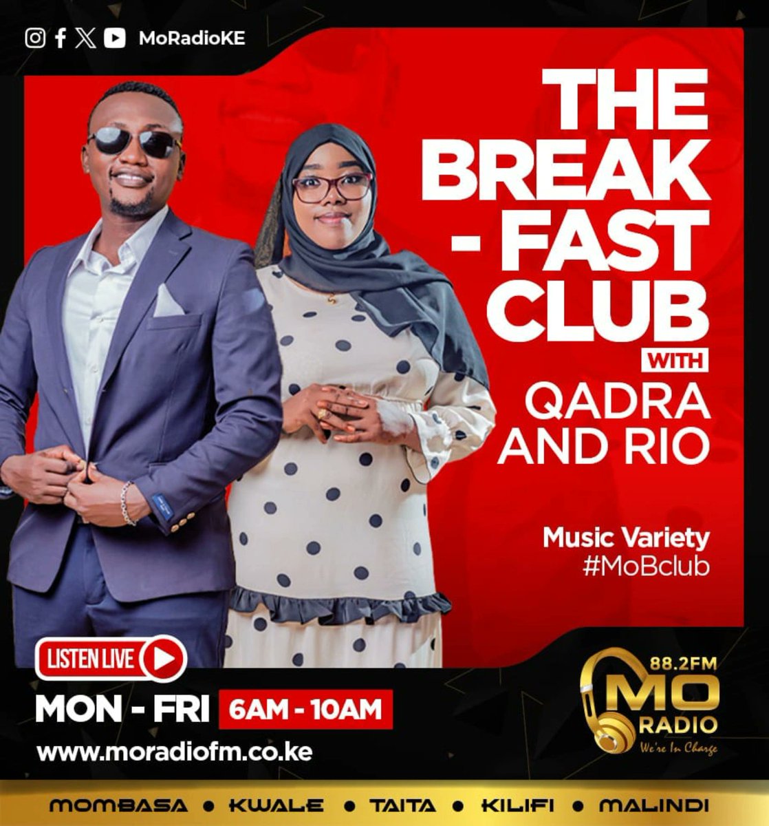 MoRadioKE's tweet image. Happy Jamhuri Day 🇰🇪

Inakubambia wapi leo?
Sms line 23440

#MoBclub #RioNaQadhra #moradioke #WeAreIncharge #JamhuriDay2024