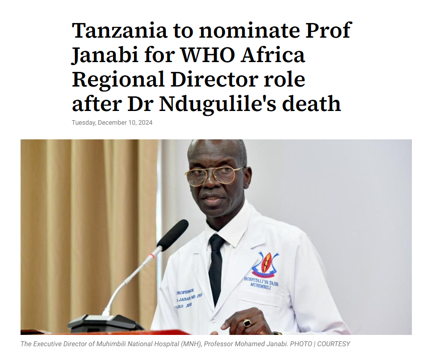 Congratulations on being nominated as the WHO Africa Regional Director. We look forward to continuing our partnership with you on your journey to contribute to Tanzania's health and medical advancements. KOFIH is committed to being a collaborative partner along the way