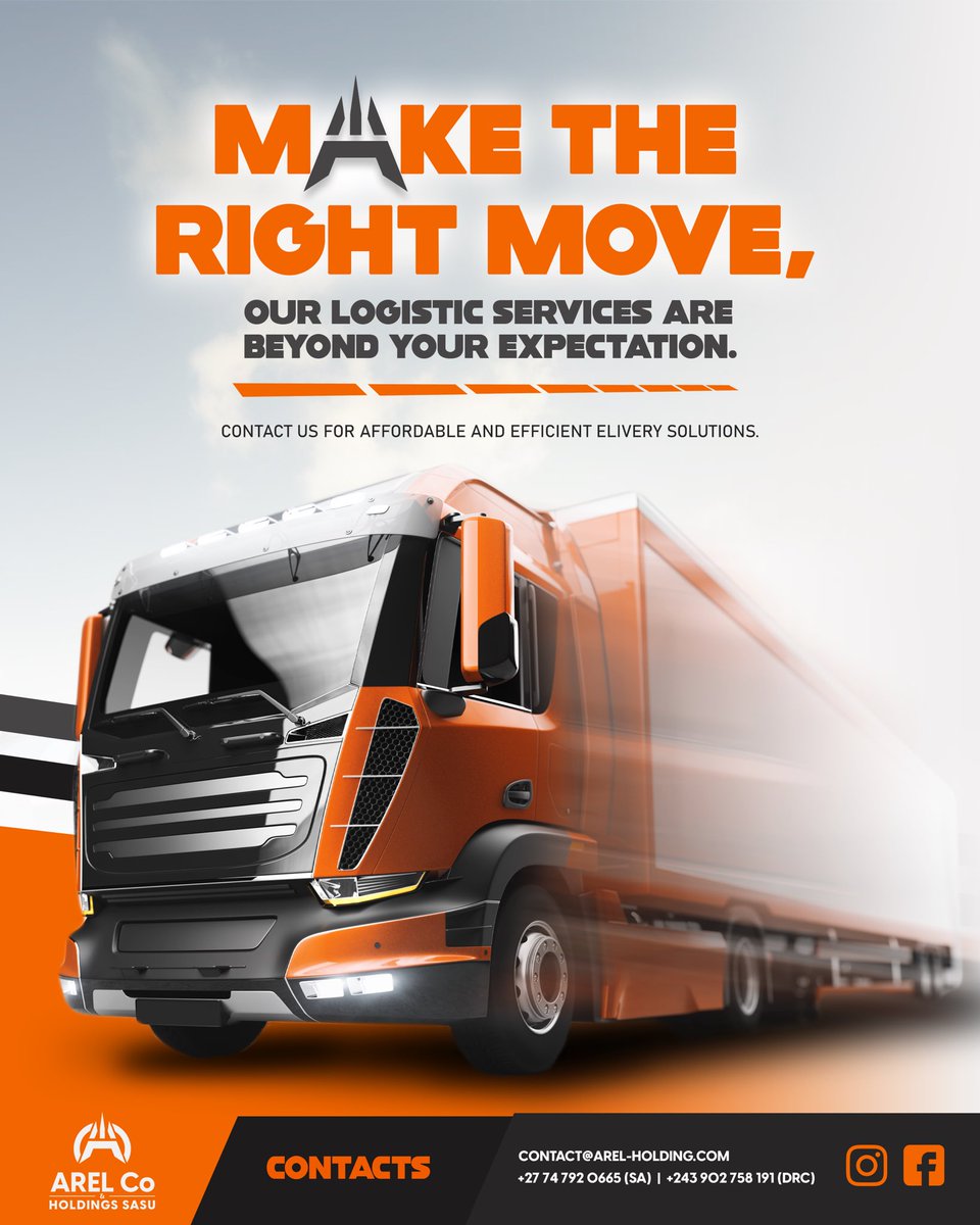 Arel_co_'s tweet image. Efficiency in every delivery and collection!

Your product travels in our safe vehicles, monitored for top-notch security.
we add value to your goods &amp;amp;carry your business into the future,
Trust us to handle your logistics with precision.
Contact us to learn more
#flexiblesolution