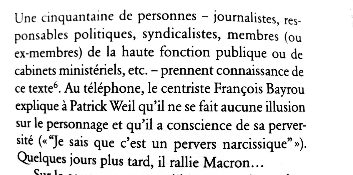 VivianeLamarle1's tweet photo. J'ose espérer @bayrou, qu'un #faquin dans votre genre ne sera pas nommé 1er ministre.
Souvenez vous de ce que vous disiez à #PatrickWeil ⬇️ ce qui ne vous pas empêché de trahir la France en apportant un soutien inespéré au psychopathe @EmmanuelMacron
P 46 de La pensée perverse au pouvour #MarcJoly