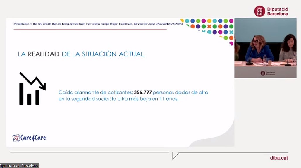 AESPD (@aespd_info) on Twitter photo En la jornada del proyecto UE <a href="/care4care_eu/">CARE4CARE Horizon Project 🇪🇺</a>, nuestra presidenta <a href="/AnaGarridoanna/">Ana Garrido</a> ha incidido en uno de los mayores retos del sector del empleo doméstico y cuidados en los hogares, la economía sumergida, lacra para que las trabajadoras puedan acceder a los derechos laborales. En la jornada del proyecto UE <a href="/care4care_eu/">CARE4CARE Horizon Project 🇪🇺</a>, nuestra presidenta <a href="/AnaGarridoanna/">Ana Garrido</a> ha incidido en uno de los mayores retos del sector del empleo doméstico y cuidados en los hogares, la economía sumergida, lacra para que las trabajadoras puedan acceder a los derechos laborales.