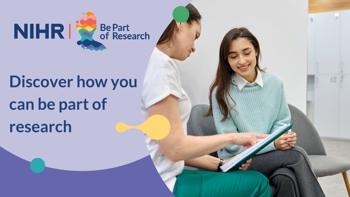Last year more than 1 million people took part in research to:

🤒 improve diagnosis
❌ learn more about prevention of illness
🧑‍🤝‍🧑 find new treatments and better ways to care for people

Could you help? Find out how on #BePartOfResearch: bepartofresearch.nihr.ac.uk/taking-part/