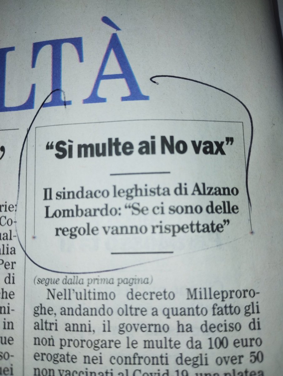 Non conosco il sindaco di Alzano Lombardo ma ne riconosco l' onestà intellettuale. Solo chi ha pagato un tributo di vite elevato comprende l' esigenza di rispettare le regole di convivenza. Se ci sono delle regole vanno rispettate .Purtroppo questo è un Paese per i furbetti!