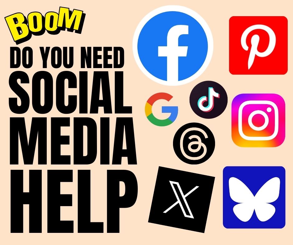 Do you want to enhance your brand's visibility and connect with your audience on major social media platforms? Contact BOOM Marketing at 313-284-BOOM for expert assistance with your social media strategy. Text for inquiries.