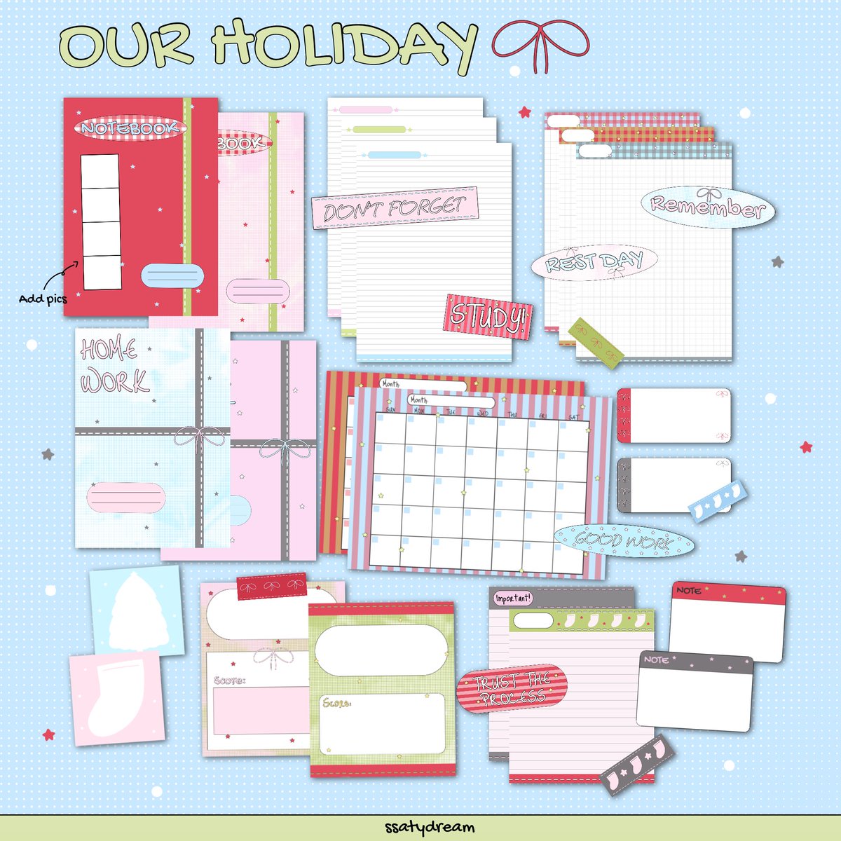 ssatydream's tweet image. pls. kindly rt 💌

🧣our holiday [goodnotes files] 🎄⋆𐙚₊˚⊹♡

☆ paper / sticker / note
☆ price 59฿
☆ 32 ไฟล์

*personal use only!
*ห้ามนำไปแจกต่อหรือใช้เชิงพาณิชย์*

🛒 สั่งซื้อ &amp;gt;&amp;gt; DM or Line

#goodnotes
