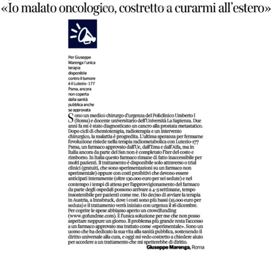 Un appello per un collega in grave difficoltà, che vi invito ad aiutare. 
gofund.me/9352eeeb