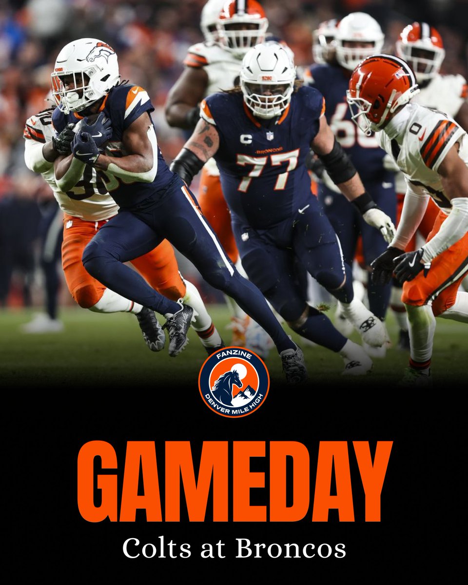 IT'S GAMEDAY‼️

🏈| #Colts @ #Broncos

Drop your predictions below👇 #BroncosCountry