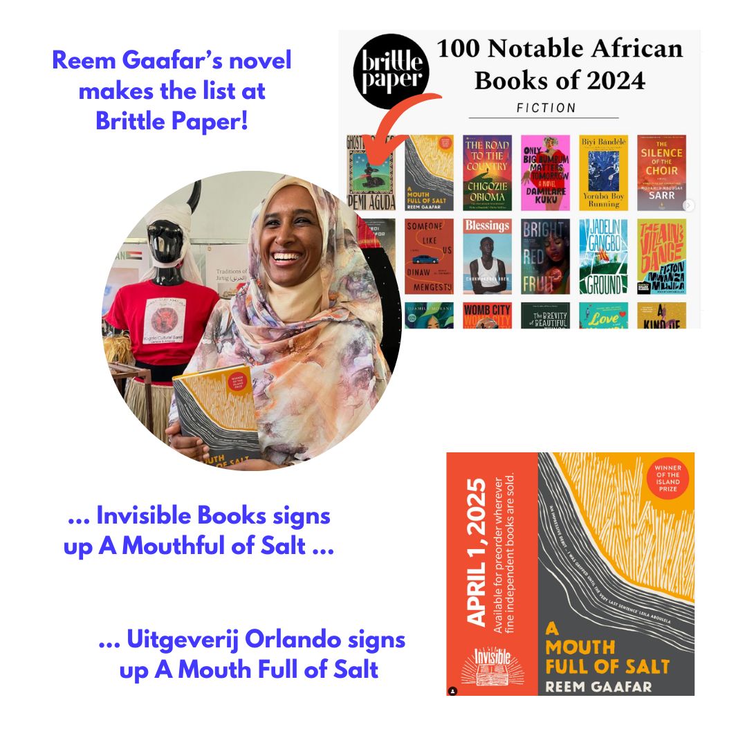 Celebrating our winner from the 2nd year of the Island Prize, and her novel A Mouth Full of Salt   Reem Gaafar.

A quick look back at the journey of A Mouth Full of Salt since its publication.