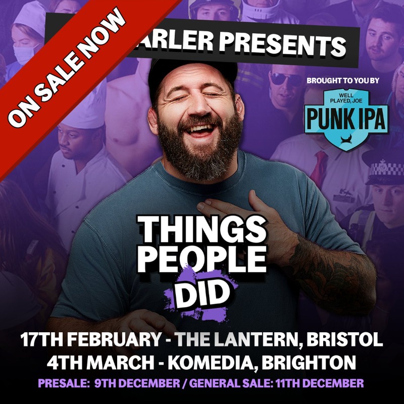 TheSportSocial's tweet photo. Fresh from hanging up his rugby boots, 
@JoeMarler's @ThingsPeoplePod Tour has two fresh new dates!

Bristol and Brighton will hear tales from Joe and two comedians about their lives before the spotlight found them.

Click for more information and to find tickets 🙌🏻