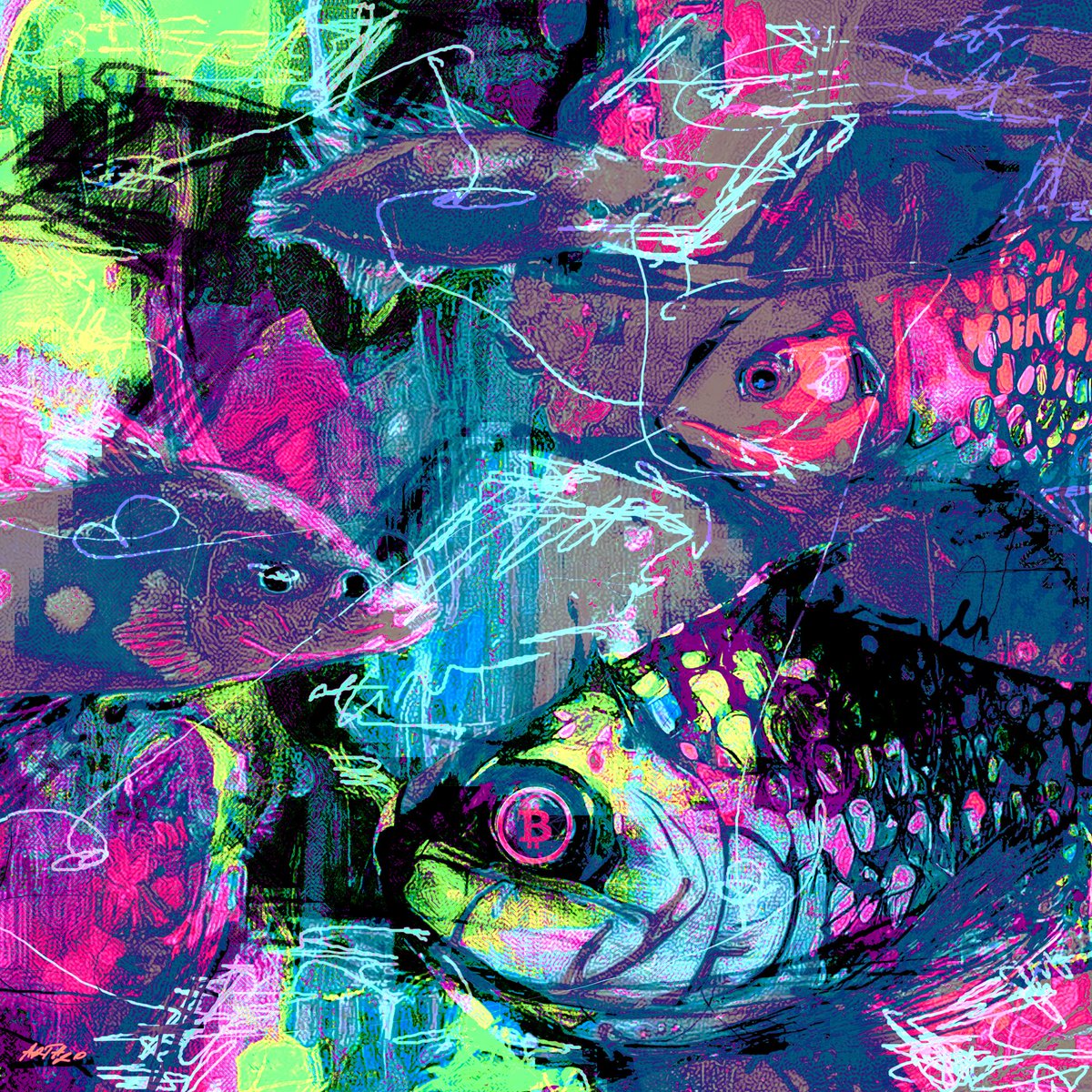 arth2o's tweet image. 🎨 Diving into the crypto art world with my &apos;Rat Poison&apos; series – a provocative exploration of Bitcoin&apos;s raw energy and digital culture! #BitcoinArt #CryptoCreativity #NFT #DigitalArt #CryptoArtist #BTC