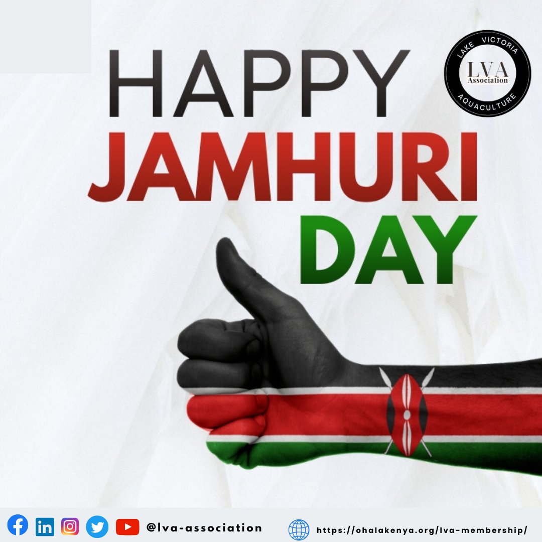 As we honor this milestone, we are inspired to continue building a sustainable and thriving aquaculture sector in the Lake Victoria region—together.

LVA Membership is still open!
Haven’t completed your registration? 

Click here: 👉 ohalakenya.org/lva-membership/

#HappyJamhuriDay