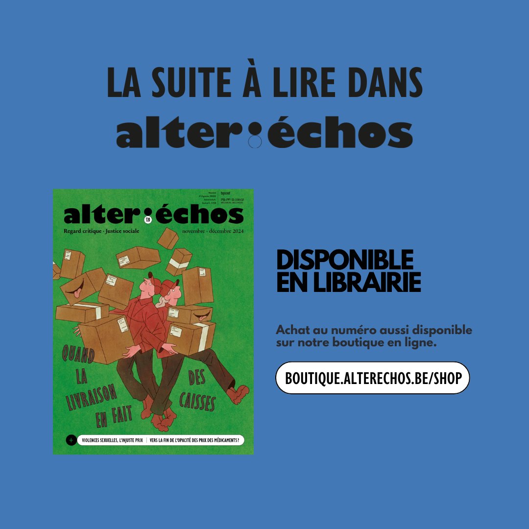Violences sexuelles, l'injuste prix
Agression ou harcèlement sexuel, viol, inceste: 64,1 % de la population belge âgée de 16 à 69 ans indiquent avoir déjà subi une forme de violence sexuelle.
Un article, soutenu par <a href="/ajpjournalistes/">Association des Journalistes Professionnels</a>,  à retrouver ici alterechos.be/violences-sexu…
