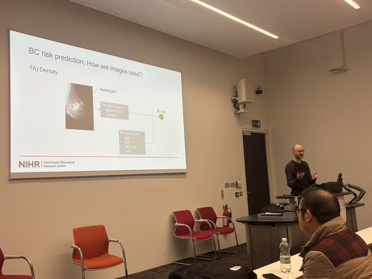 Emma Thorpe (@ethorpe76) on Twitter photo Stepan Romanov presents his PhD findings in automated breast cancer risk prediction models <a href="/ManchesterBRC/">NIHR Manchester Biomedical Research Centre</a> #cancercluster #labskillshare Stepan Romanov presents his PhD findings in automated breast cancer risk prediction models <a href="/ManchesterBRC/">NIHR Manchester Biomedical Research Centre</a> #cancercluster #labskillshare