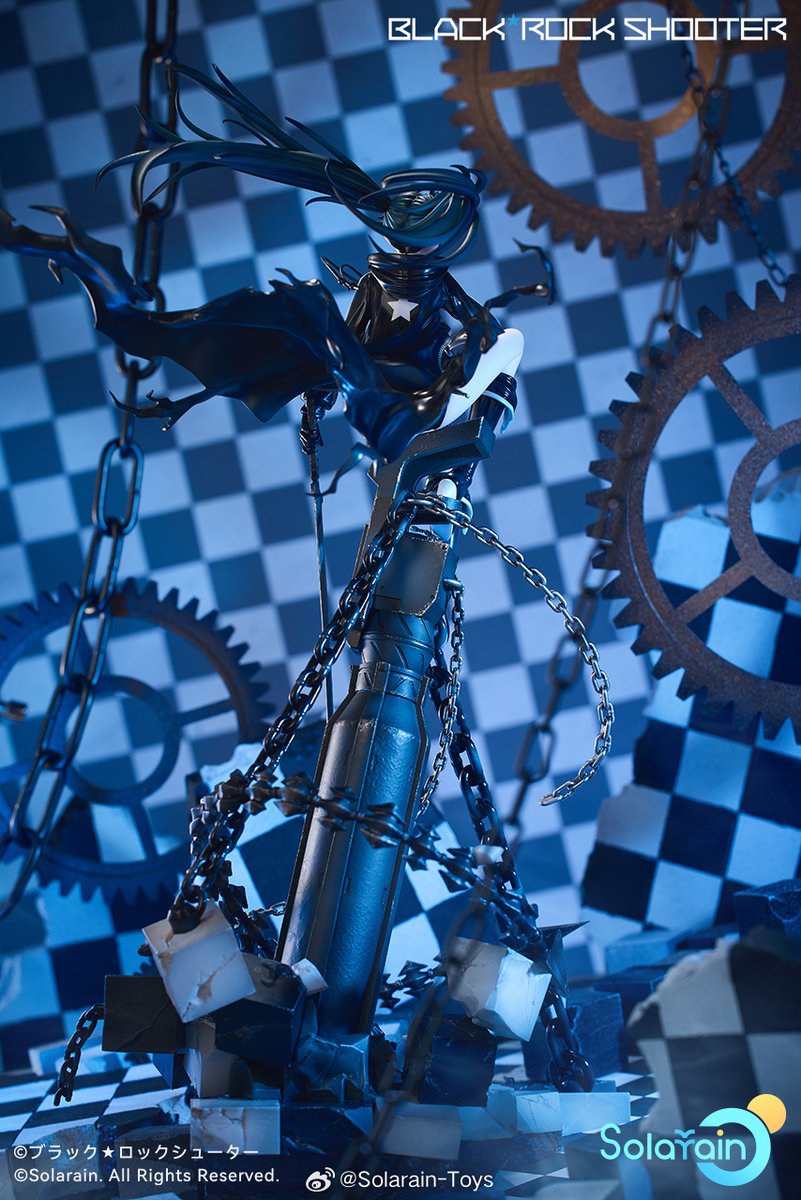 Solarain introduces the 1/7 scale figure of「BLACK☆ROCK SHOOTER