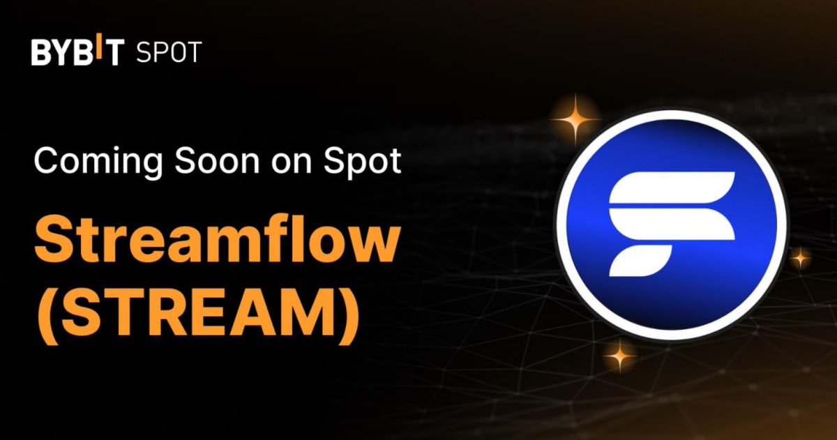 AltcoinScholar's tweet image. GOOD NEWS! $STREAM @streamflow_fi will be coming soon on @Bybit_Official spot! 
#Streamflow is a token management infrastructure for Token Creation and Distribution.  
Exponentially growing on-chain economies by Aligning Token Incentives. 🏆
Let's get it!
