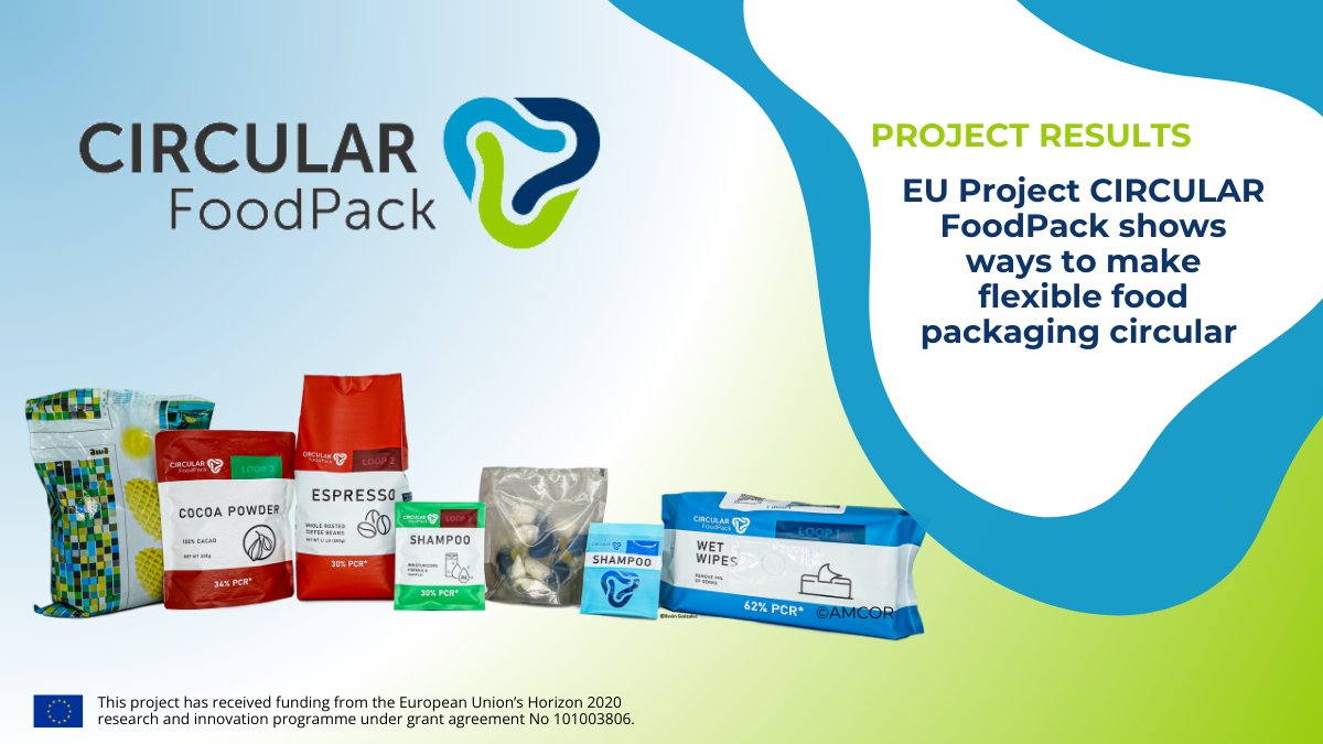 We did it! 👏 After 3.5 years of research, #CIRCULARFoodPack has developed new processes to effectively recycle flexible polyethylene #foodpackaging. A big shoutout to the #Circ_FoodPack consortium for this great achievement! Read our press release here 
👉ow.ly/qlsK50UpKkT